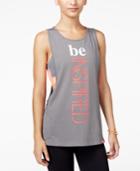 Energie Active Juniors' Madison Mesh Graphic Tank Top