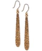 Lucky Brand Gold-tone Pave Spike Drop Earrings