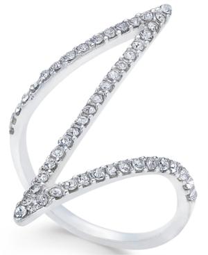 Inc International Concepts Silver-tone Pave Z Ring, Only At Macy's