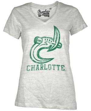 Royce Apparel Inc Women's Short-sleeve Charlotte 49ers V-neck T-shirt