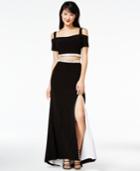 Jump Juniors' 2-pc. Cold-shoulder Gown, A Macy's Exclusive