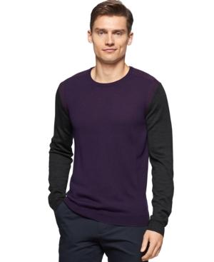 Calvin Klein Men's Colorblocked Crew-neck Sweater