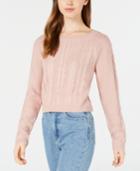 Freshman Juniors' Embellished Cropped Sweater