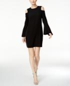Calvin Klein Cold-shoulder Bell-sleeve Sheath Dress