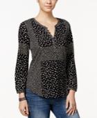 Lucky Brand Long-sleeve Printed Blouse
