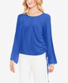 Vince Camuto Side-tie Bell-sleeve Top