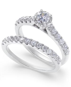 Diamond Round Bridal Set (1 Ct. T.w.) In 14k White Gold