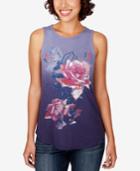Lucky Brand Rose Bouquet Graphic Tank Top