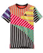 Black Pyramid Men's Pieced Mixed-stripe T-shirt