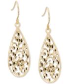 Giani Bernini Filigree Drop Earrings In 18k Gold-plated Sterling Silver, Created For Macy's