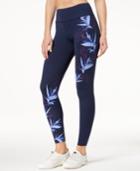 Calvin Klein Performance Printed High-waist Compression-waistband Leggings