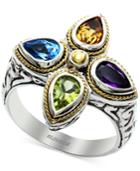 Effy Multi-stone Ring In Sterling Silver And 18k Gold (1-3/4 Ct. T.w.)