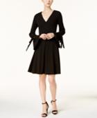 Calvin Klein V-neck Bell-sleeve Dress