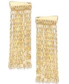 Inc International Concepts Gold-tone Chain Fringe Linear Drop Earrings, Only At Macy's