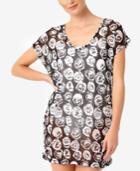 Anne Cole Coming Up Roses Mesh Tunic Cover-up,a Macy's Exclusive Style Women's Swimsuit