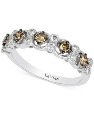 Le Vian Chocolatier Diamond Band (5/8 Ct. T.w.) In 14k White Gold