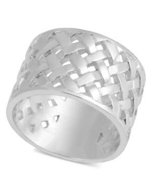 Touch Of Silver Silver-plated Brass Ring