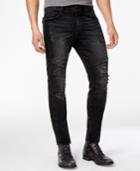 True Religion Men's Ankle-zip Ripped Skinny Jeans