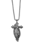 Scott Kay Men's Cross & Wing 26 Pendant Necklace In Sterling Silver