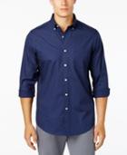 Club Room Men's Dot-print Stretch Shirt, Only At Macy's