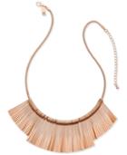 Inc International Concepts Gold-tone Fringe Collar Necklace, Created For Macy's