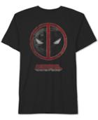 Men's Deadpool Red Metal Graphic-print T-shirt From Jem