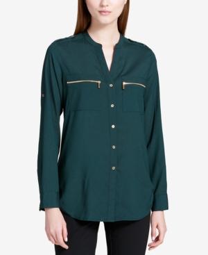 Calvin Klein Zipper-trim Utility Shirt