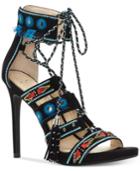 Jessica Simpson Roona Lace-up Tassel Sandals Women's Shoes