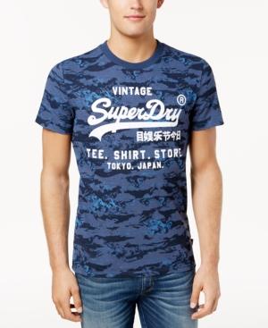 Superdry Men's Vintage Camo Logo-print T-shirt