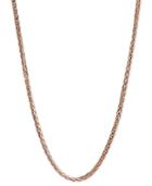 "14k Rose Gold Necklace, 20"" Wheat Chain"