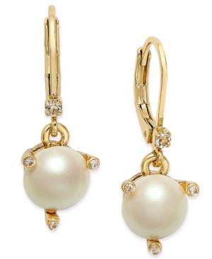 Kate Spade New York Gold-tone Imitation Pearl Drop Earrings