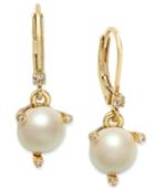 Kate Spade New York Gold-tone Imitation Pearl Drop Earrings