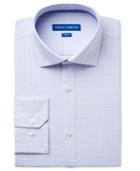 Vince Camuto Men's Slim-fit Comfort Stretch Iris Check Dress Shirt