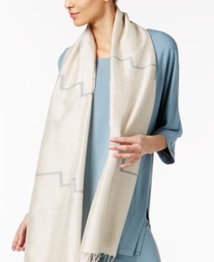 Eileen Fisher Organic Cotton-silk Printed Scarf