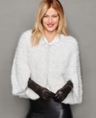 The Fur Vault Knitted Mink Fur Cape