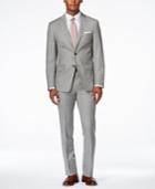 Calvin Klein X-fit Light Grey Extra Slim-fit Big And Tall Suit