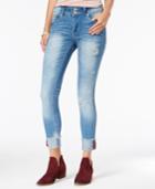 Indigo Rein Juniors' Ripped Yandle Wash Skinny Jeans