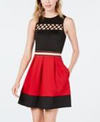 Speechless Juniors' Crisscross Fit & Flare Dress, A Macy's Exclusive Style