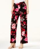Inc International Concepts Floral-print Soft Pants, Created For Macy's