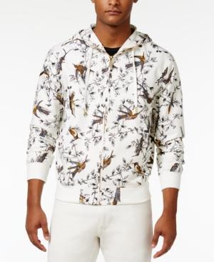 Sean John Men's Bird-print Zip-front Hoodie
