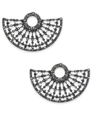 Inc International Concepts Hematite-tone Gray Pave Stud Earrings, Created For Macy's