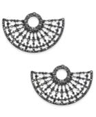 Inc International Concepts Hematite-tone Gray Pave Stud Earrings, Created For Macy's