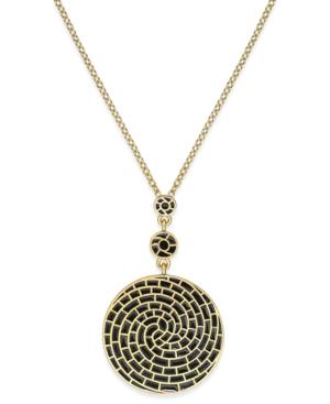 Erwin Pearl Atelier For Charter Club Gold-tone Colored Spiral Necklace, Only At Macy's
