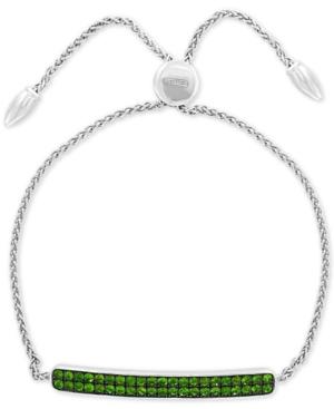 Effy Tsavorite Cluster Bolo Bracelet (1-1/2 Ct. T.w.) In Sterling Silver
