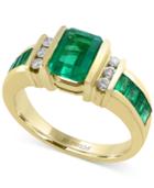 Brasilica By Effy Emerald (2-1/10 Ct. T.w.) And Diamond (1/6 Ct. T.w.) Ring In 14k Gold