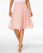 Ny Collection Petite Lace A-line Skirt