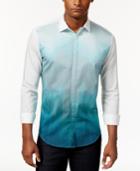 Calvin Klein Men's Blur Print Colorblocked Shirt