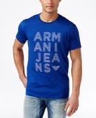 Armani Jeans Men's Stacked Logo T-shirt