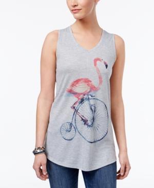 Style & Co Flamingo Graphic Tank Top, Only At Macy's