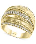 Effy Diamond Multi-band Statement Ring (5/8 Ct. T.w.) In 14k Gold